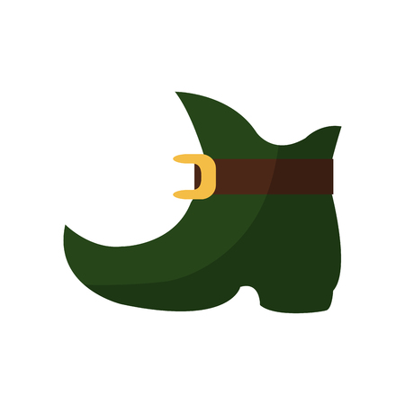 leprechaun boot icon over white background. colorful design. vector illustrationのイラスト素材