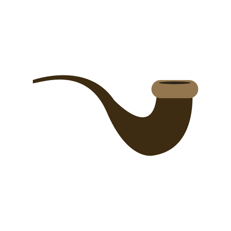 pipe icon over white background. vector illustrationのイラスト素材