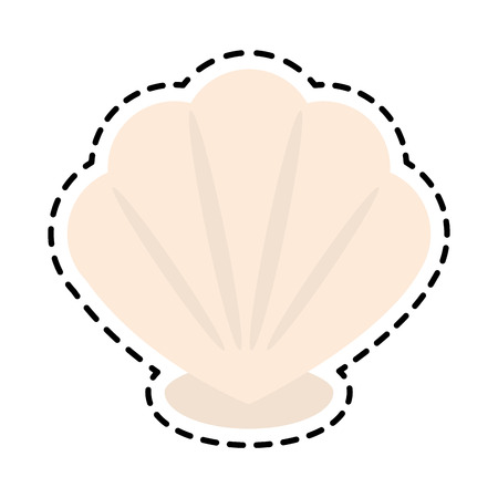 sea shell icon image vector illustration designのイラスト素材