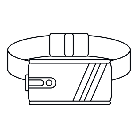 headset video game thin lineのイラスト素材