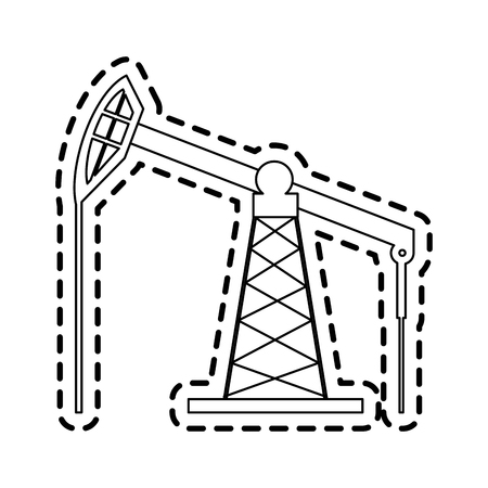 pump oil industry machinery  icon image vector illustration designのイラスト素材