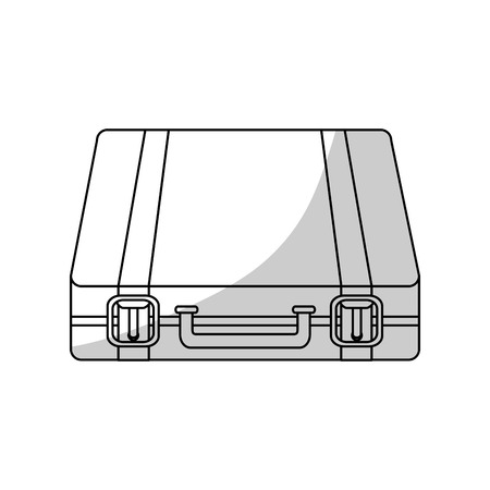 travel suitcase icon over white background. vector illustrationのイラスト素材