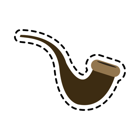 smoking pipe icon image vector illustration designのイラスト素材