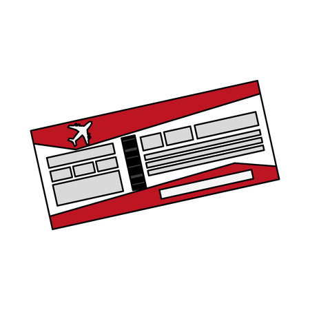boarding pass or ticket icon image vector illustration designのイラスト素材