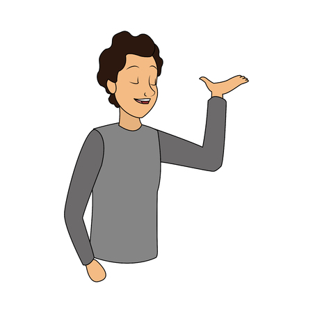 man talking icon image vector illustration designのイラスト素材