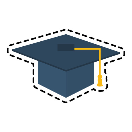 graduation cap icon image vector illustration designのイラスト素材
