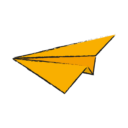paperplane icon over white bacjground. vector illustrationのイラスト素材