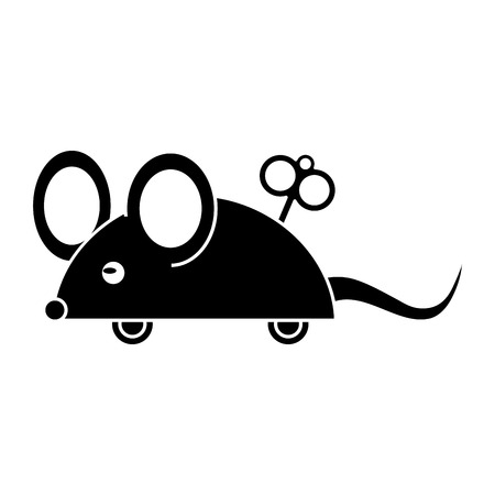 april fools day mouse surprise pictogram vector illustration eps 10のイラスト素材