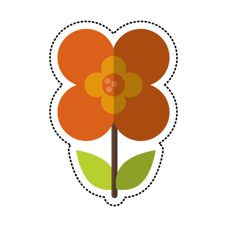 cartoon buttercup flower natural vector illustration eps 10のイラスト素材