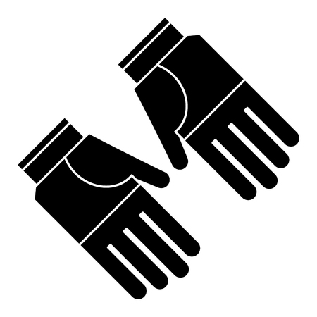 gardening gloves protection pictogram vector illustration eps 10のイラスト素材