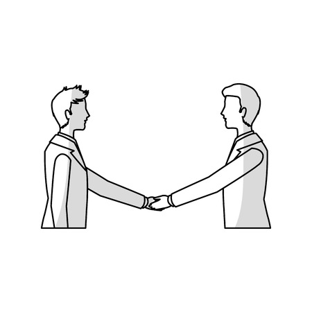 businessmen shaking hands icon image vector illustration designのイラスト素材