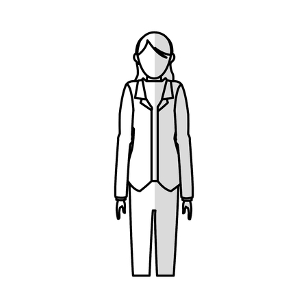 faceless business woman icon image vector illustration designのイラスト素材