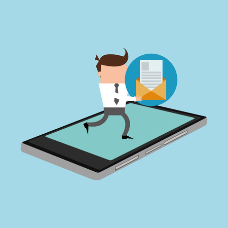 instant messaging related icons image vector illustration designのイラスト素材