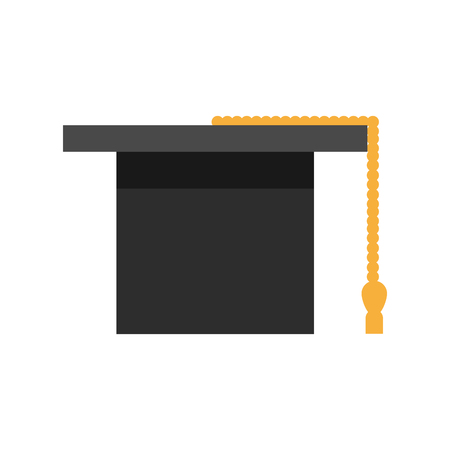 graduation cap icon over white background.のイラスト素材