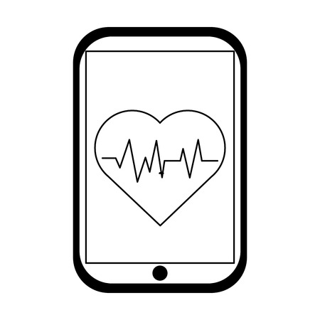 smartphone device icon over white background. vector illustrationのイラスト素材