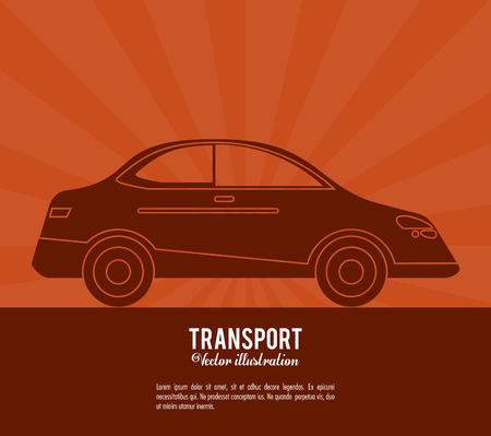 Transport car vehicle design vector illustrationのイラスト素材