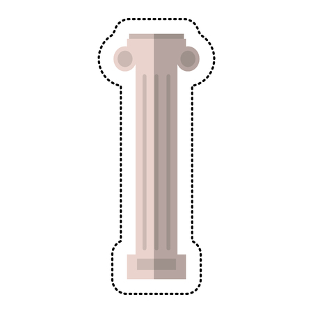 Pilaster column decoration ornament vector illustrationのイラスト素材