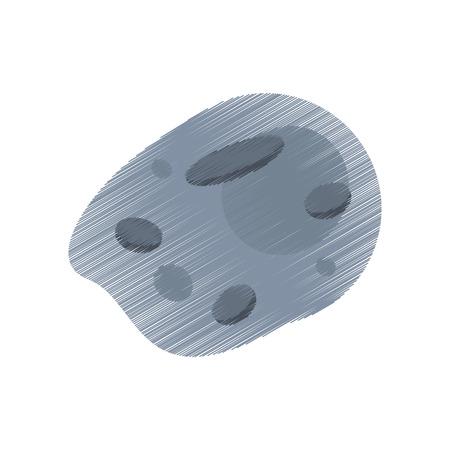 drawing asteroid meteorite rock image vector illustration eps 10のイラスト素材