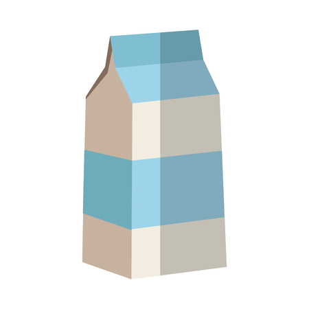 milk box icon over white background. colorful design. vector illustrationのイラスト素材