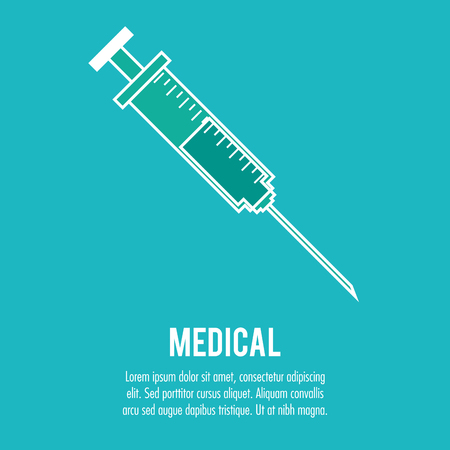 syringe medical health careのイラスト素材