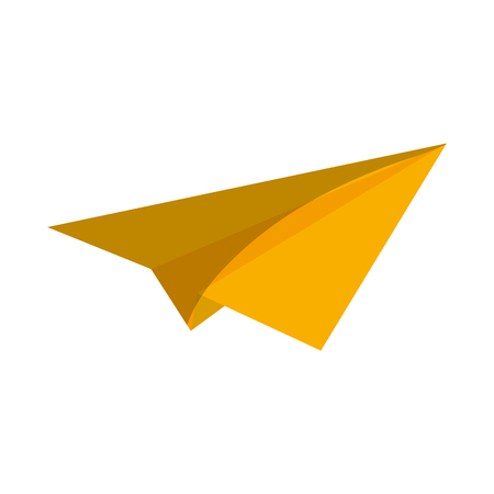 paperplane icon over white background. colorful design. vector illustrationのイラスト素材