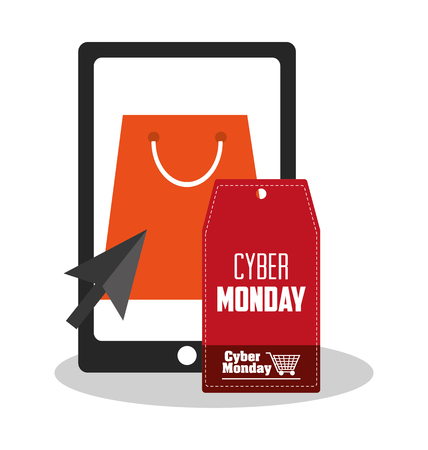 smartphone and shopping and sale related icons over white background.のイラスト素材