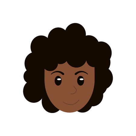 face woman head cartoon vector illustration eps 10のイラスト素材