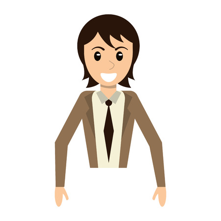 portrait man male character smile vector illustration eps 10のイラスト素材