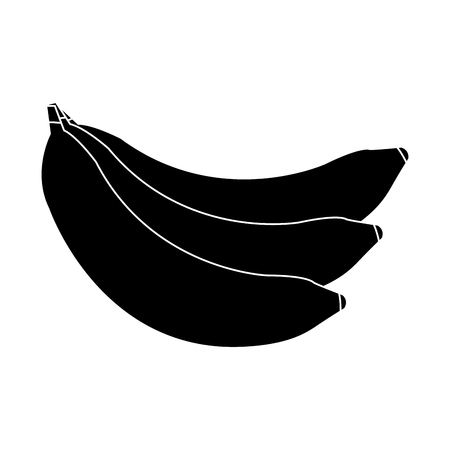 banana fruit icon over white background. vector illustrationのイラスト素材