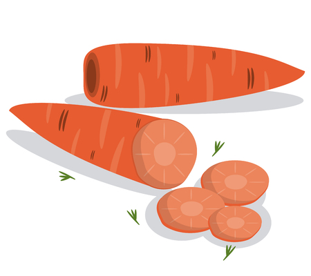 carrots vegetables nutrition mealのイラスト素材