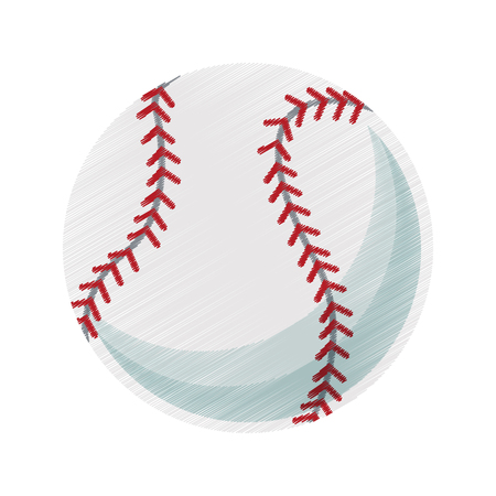 baseball ball icon image vector illustration designのイラスト素材