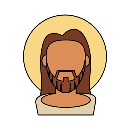 jesus christ catholic blessed spirituality vector illustration eps 10のイラスト素材