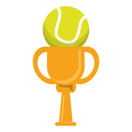 Colored trophy tennis ball winner vector illustration eps 10のイラスト素材