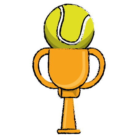 tennis award cup sport winのイラスト素材