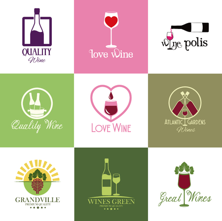 stickers wine drink alcohol image vector illustration eps 10のイラスト素材