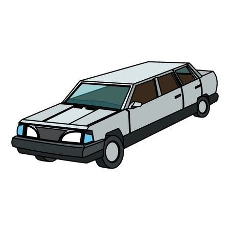 vintage 90s style car icon image vector illustration designのイラスト素材