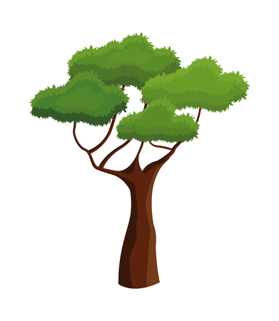 Tree plant natural ecology branched vector illustration eps 10のイラスト素材