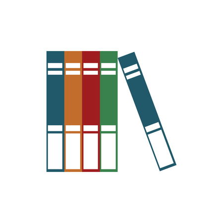 Books read encyclopedia learn vector illustrationのイラスト素材