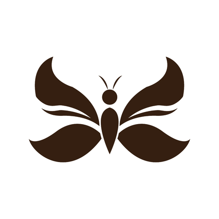 butterfly wings decoration element emblem vector illustrationのイラスト素材
