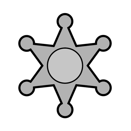 police badge icon image vector illustration designのイラスト素材
