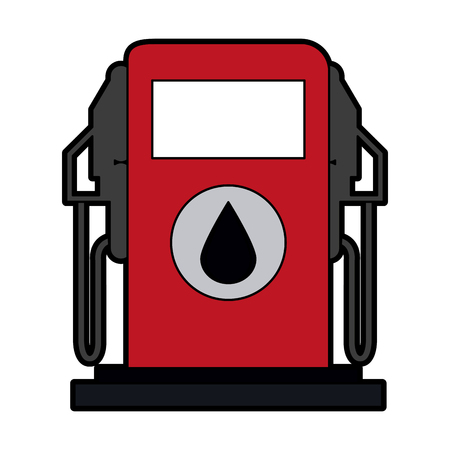 gas pump oil industry related icon image vector illustration designのイラスト素材