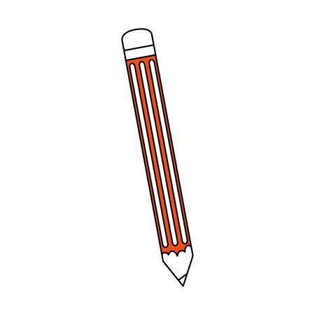 pencil with eraser icon image vector illustration designのイラスト素材