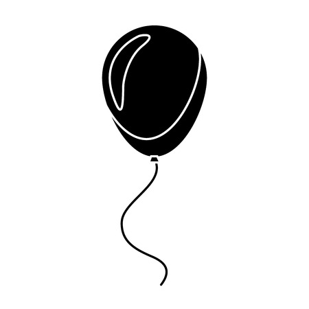 Balloons festive decorative patriotic national silhouette vector illustrationのイラスト素材