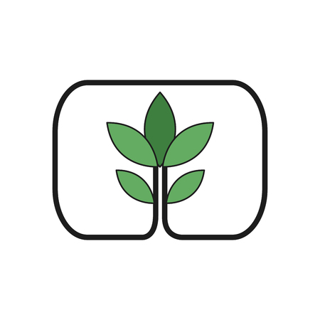 Plant ecology nature environment concept vector illustrationのイラスト素材