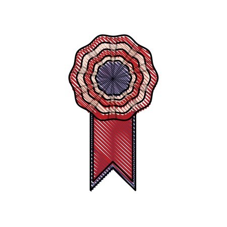 Rosette decoration banner element vector illustration.のイラスト素材