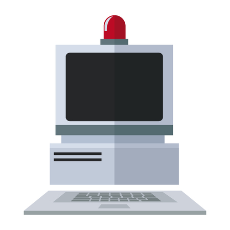 computer laboratory equipment technology image vector illustrationのイラスト素材