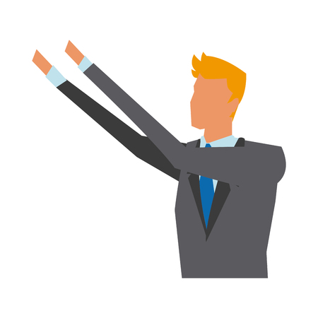 business man manager work dynamic vector illustrationのイラスト素材