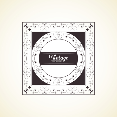 vintage and exclusive rubber stamp on white background vector illustrationのイラスト素材