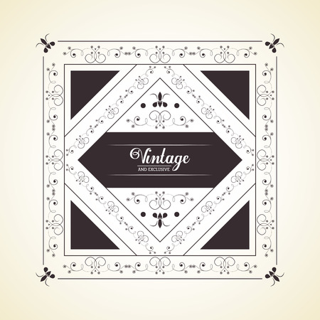 vintage and exclusive rubber stamp on white background vector illustrationのイラスト素材