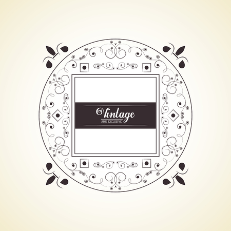 Vintage and exclusive rubber stamp vector illustrationのイラスト素材